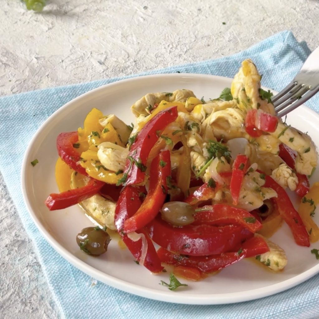 Kipfilet stukjes met paprika