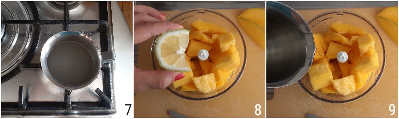 mango sorbet ijs zonder room recept met ijsmachine en zonder ijsmachine il chicco di mais 3 pureer de mango