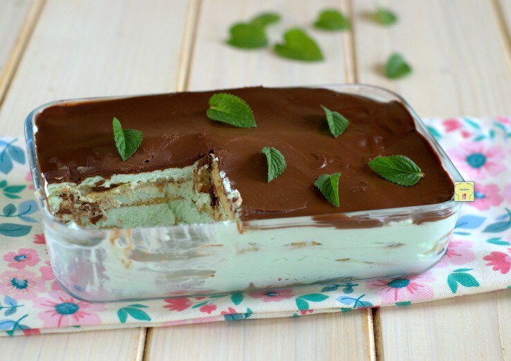 Munt en chocolade semifreddo