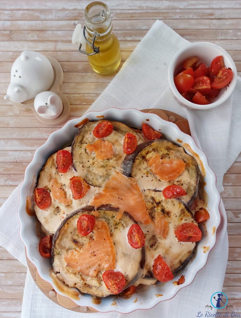 aubergine parmigiana met vis