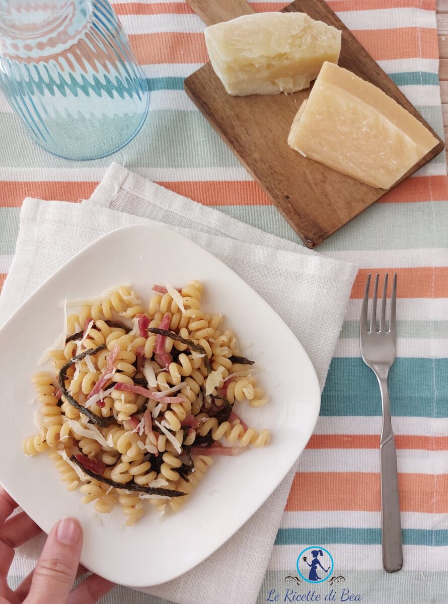 Pasta met Asperges en Speck