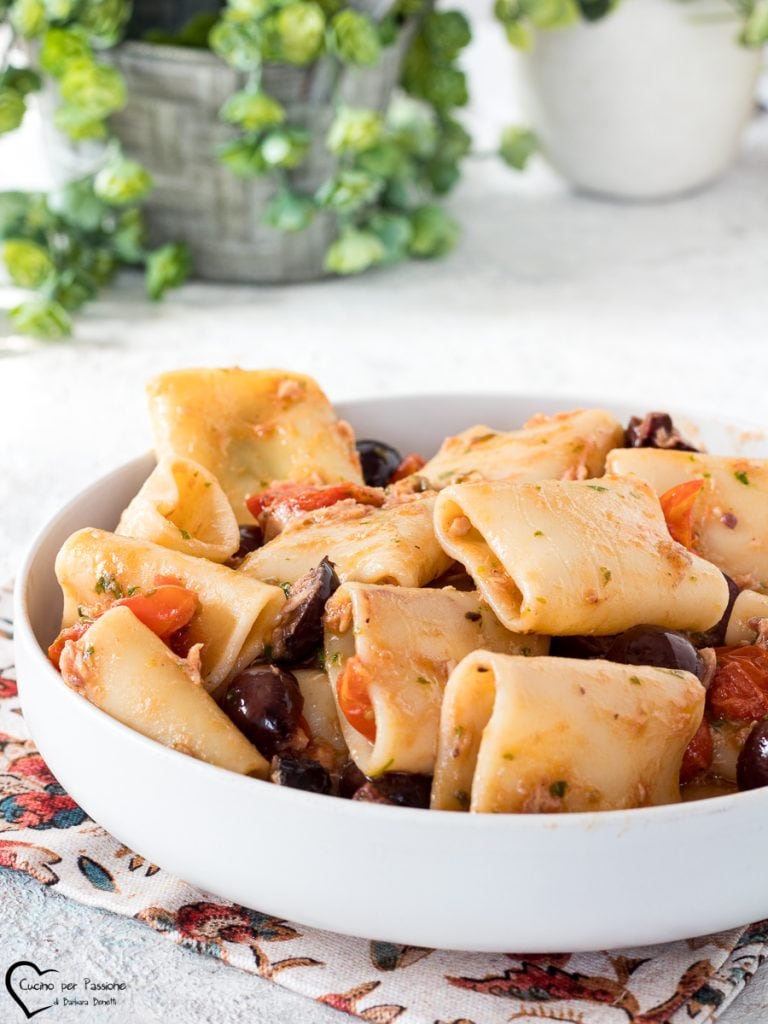 pasta tonijn olijven en kappertjes