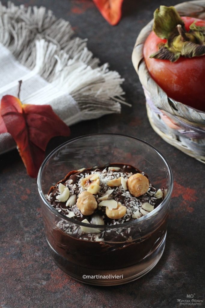 Persimmon- en cacaopudding