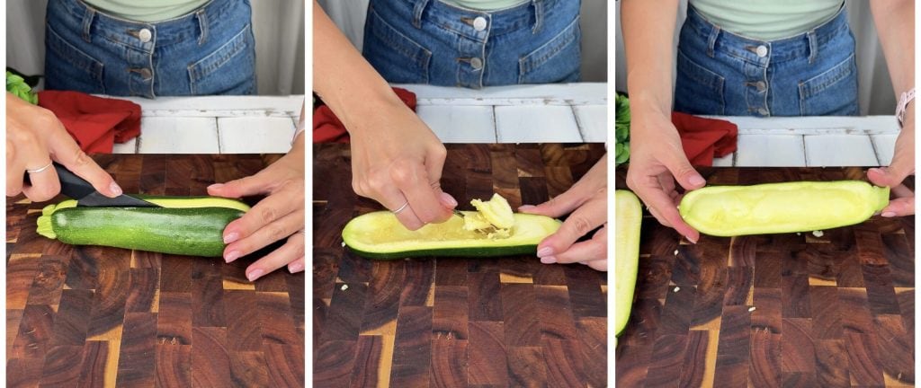 Gevulde courgettes in de airfryer