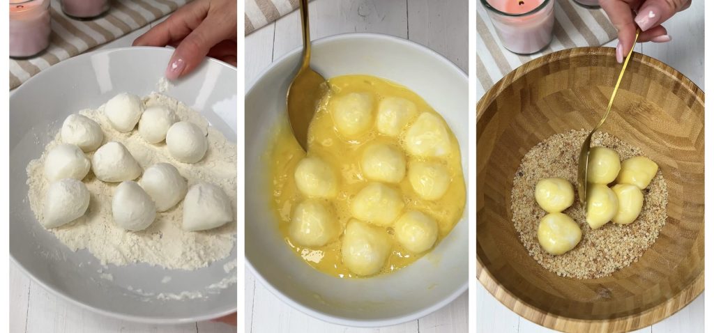 Perfecte gefrituurde mozzarellaballetjes in de airfryer
