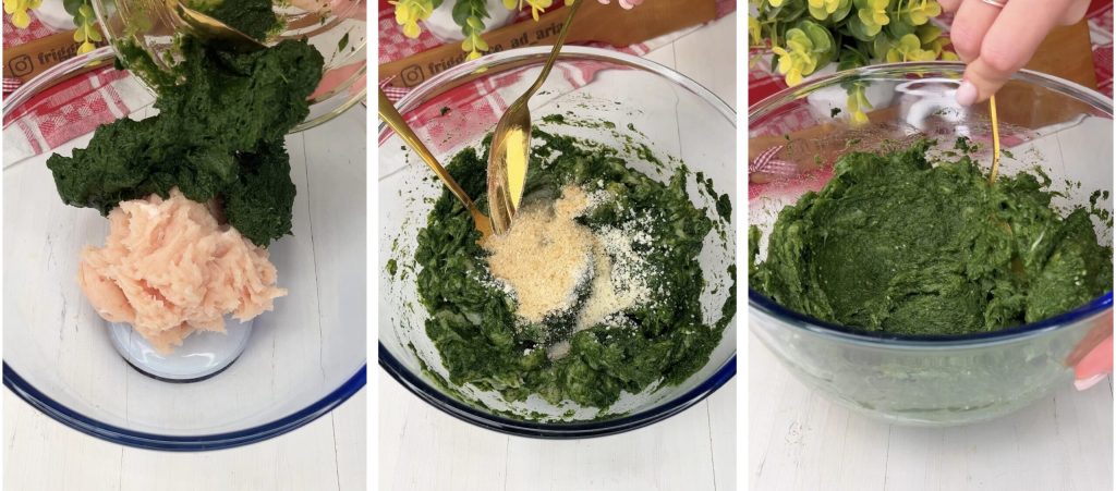 Spinaziepasteitjes in heteluchtfriteuse