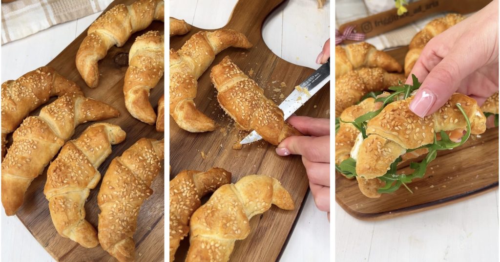 Hartige croissants in een airfryer