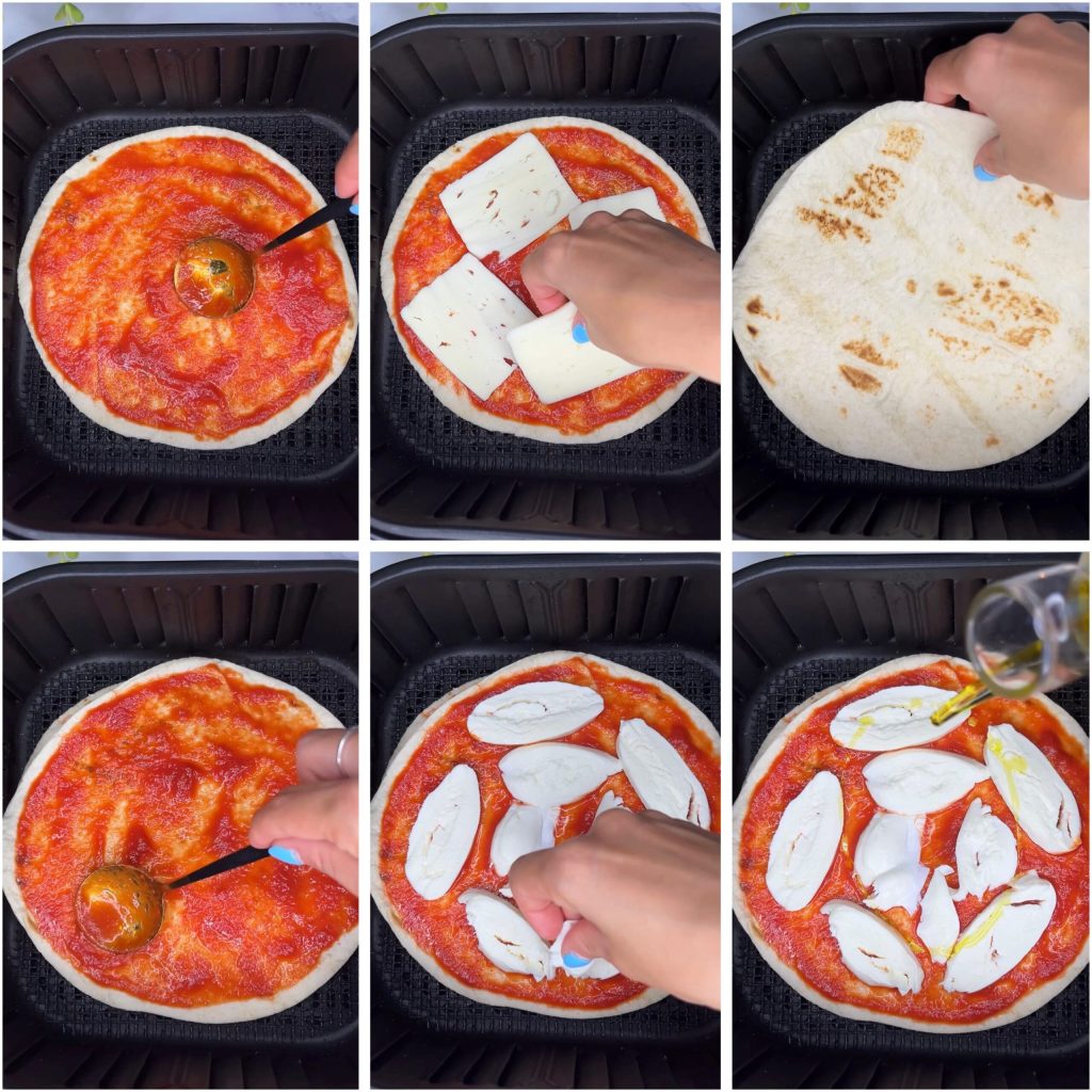 Piadipizza in de airfryer