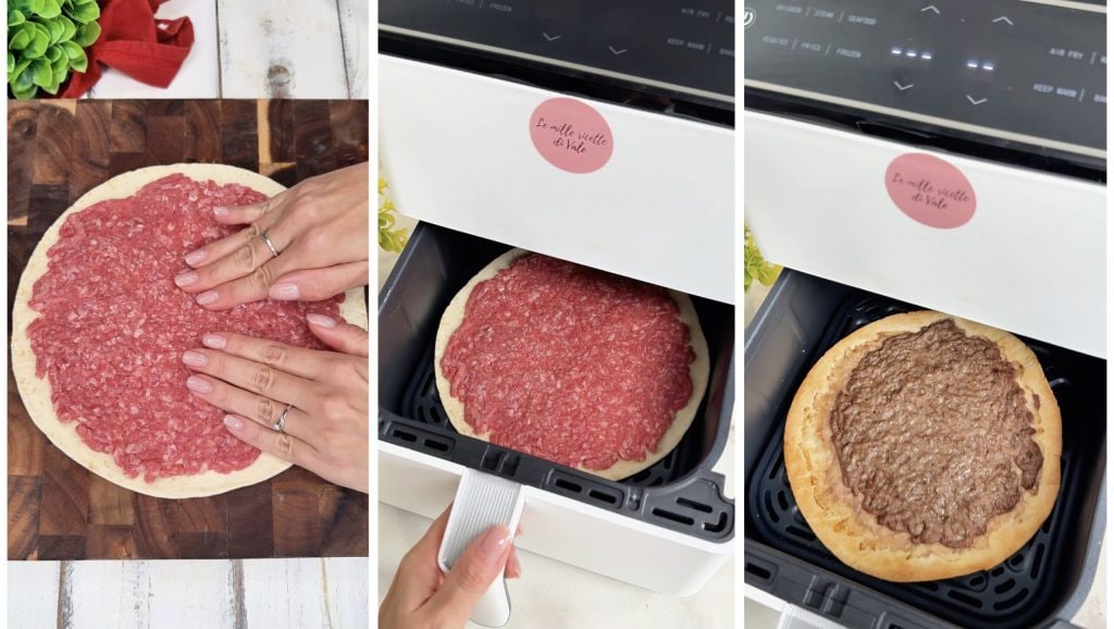 Piadaburger in airfryer