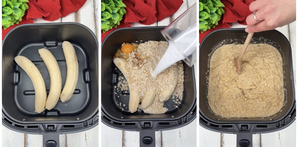 Bananen Baked Oatmeal in de Airfryer