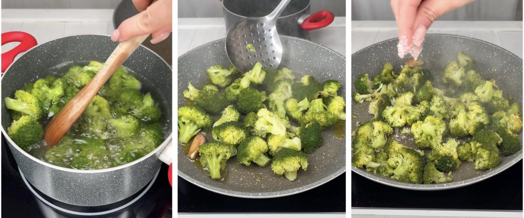 Lasagne met worst en broccolicrème in airfryer