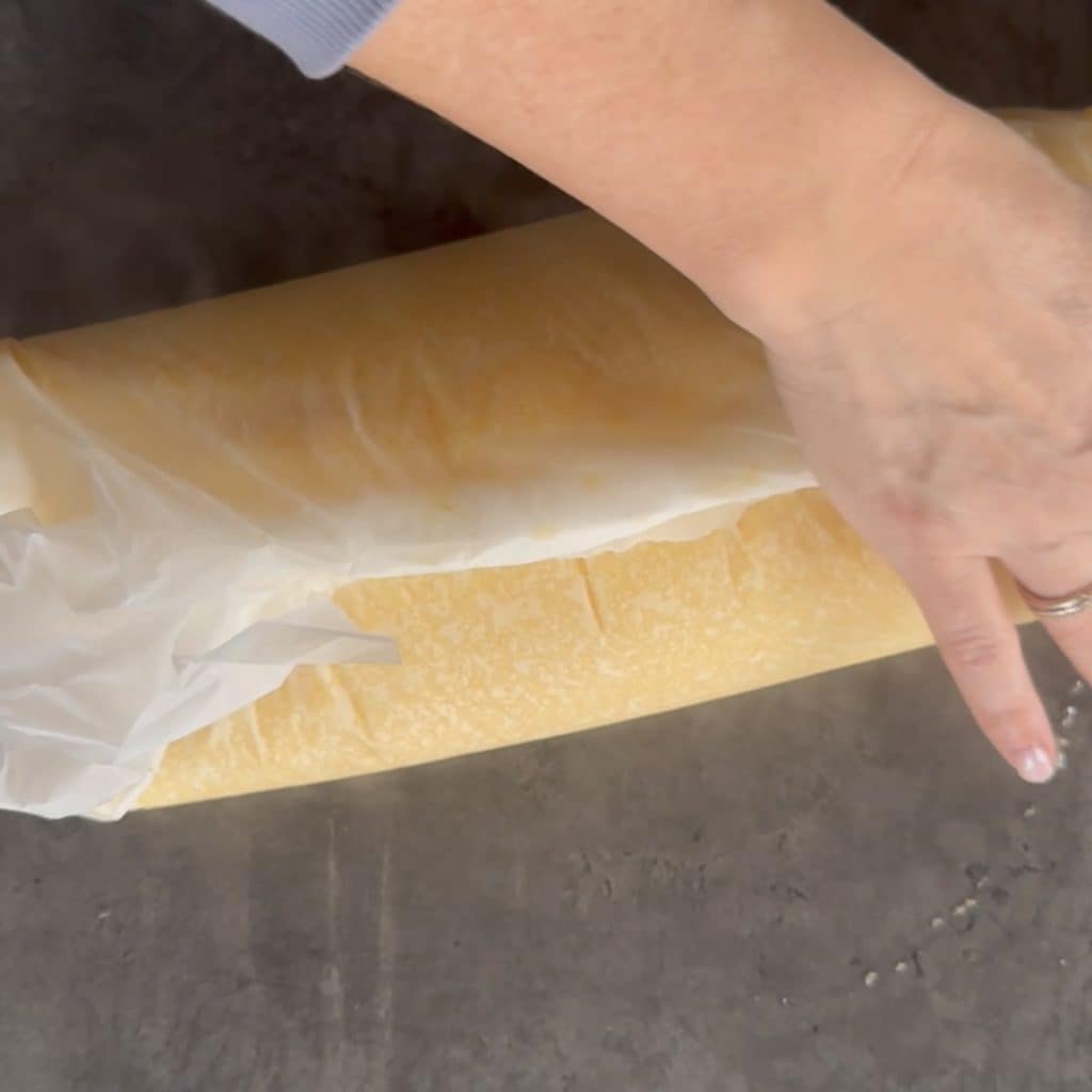 polenta met radicchio, speck en kaas