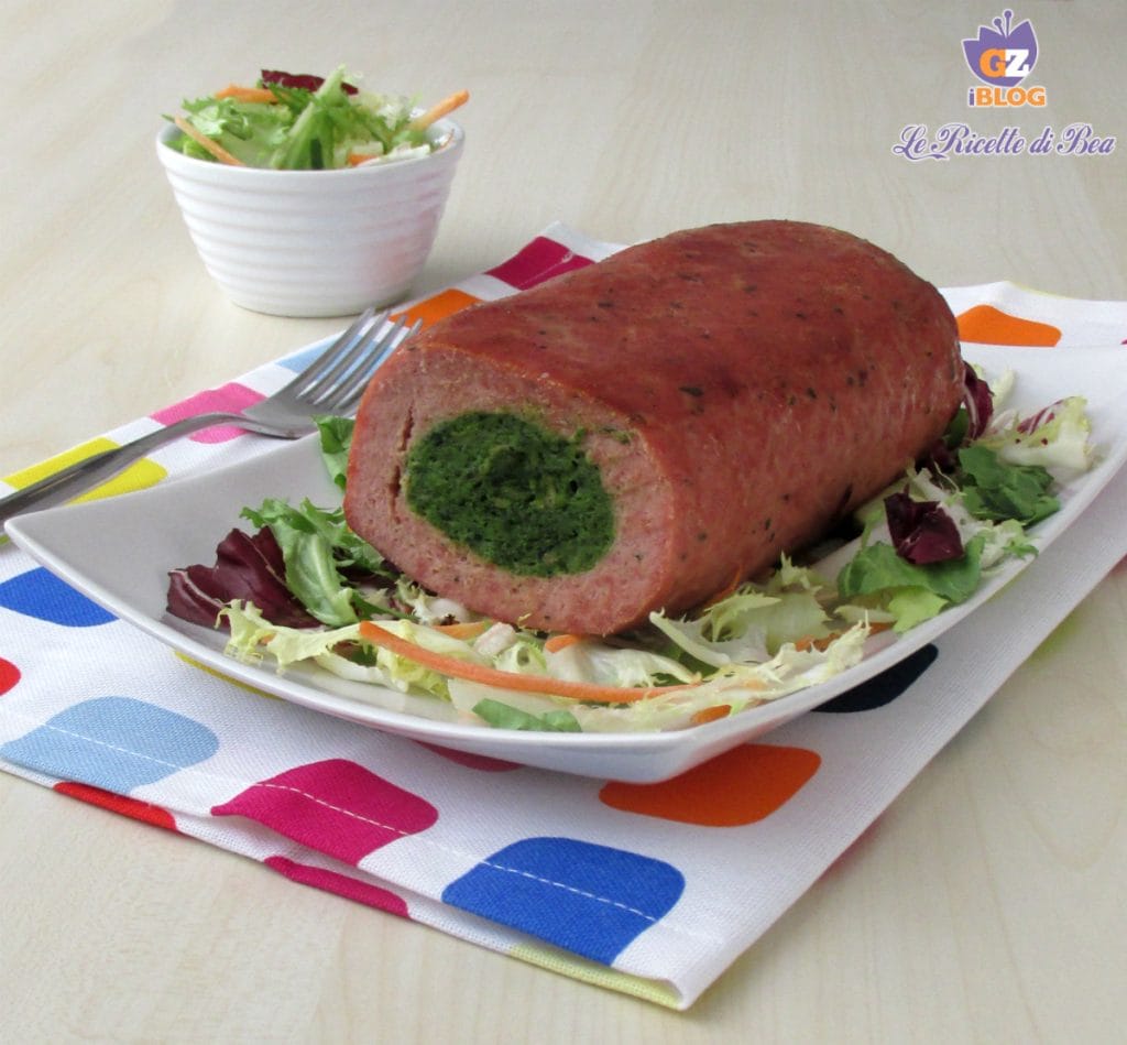 gehaktbrood met spinazie