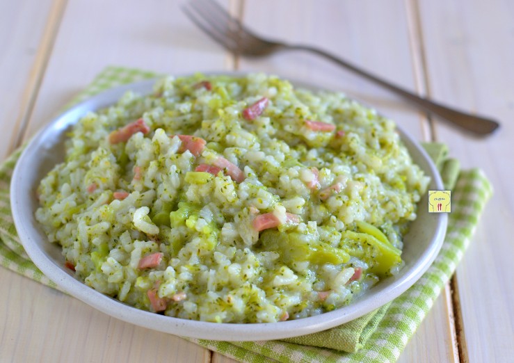Risotto broccoli en speck