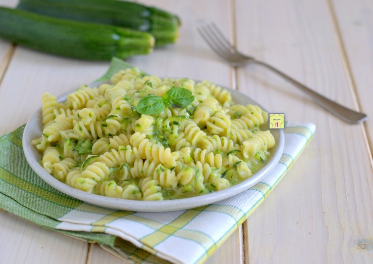 Risotto-pasta met courgettes