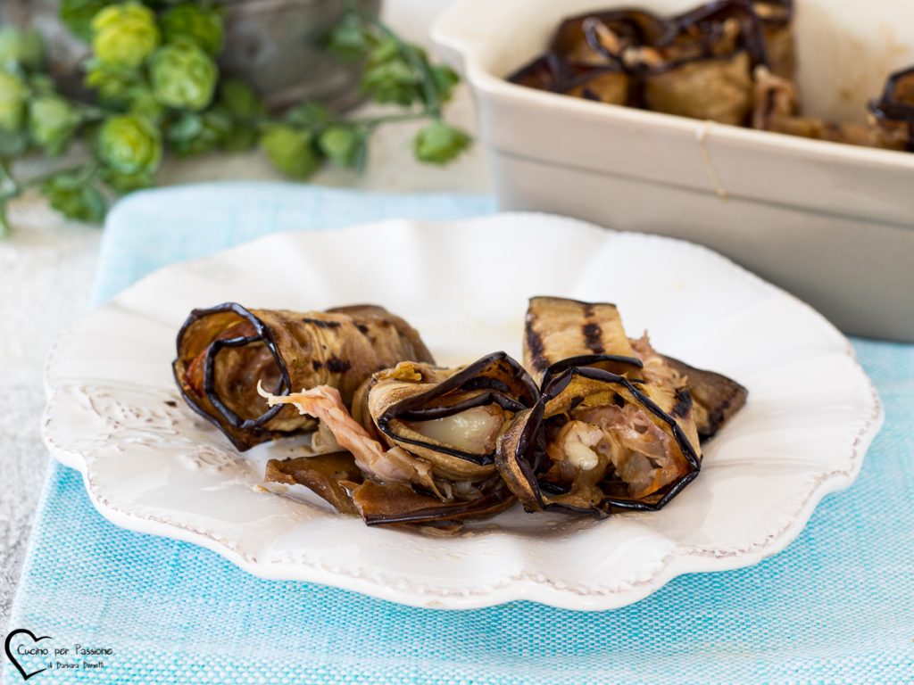 rolletjes met gegrilde aubergines