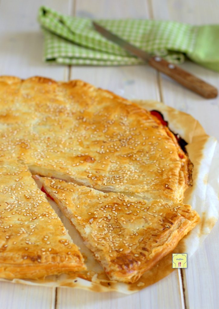 rustieke pizza met mortadella en tomaat gp