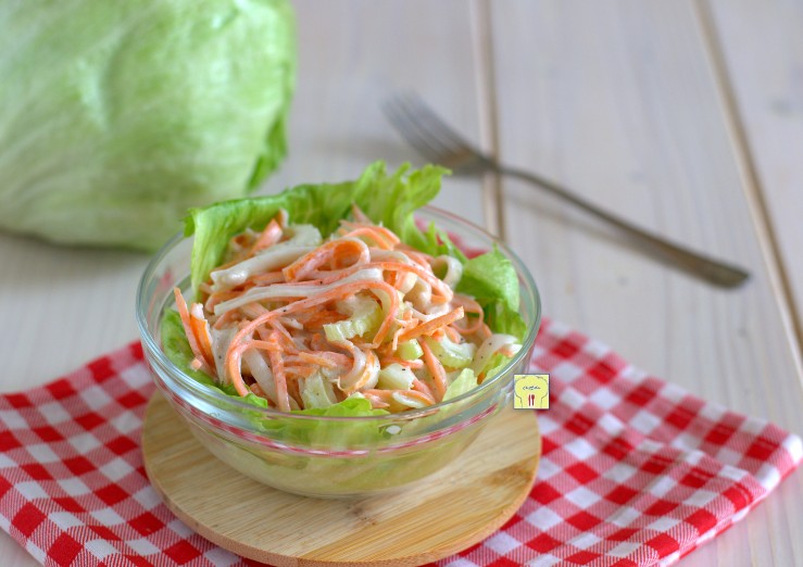 Salade met krabvlees