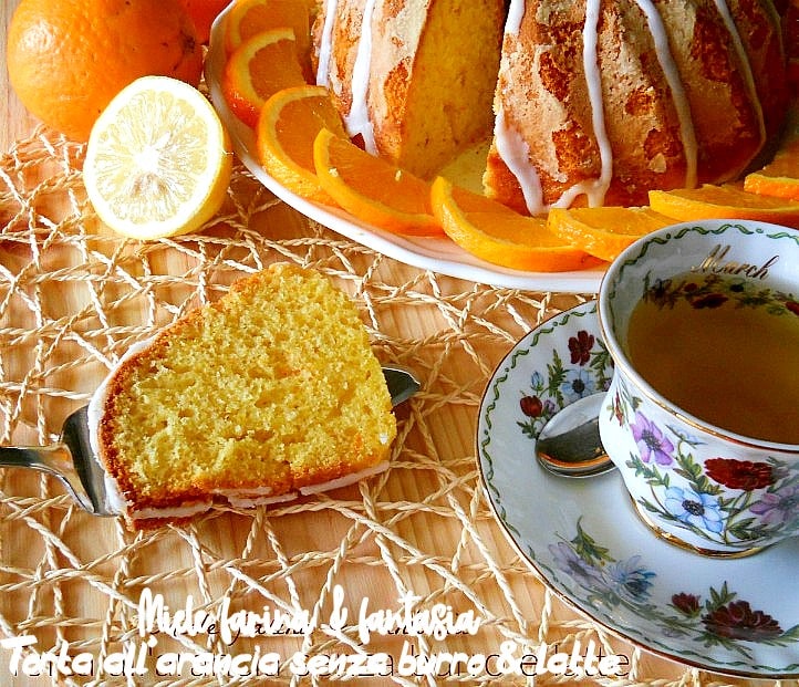 Sinaasappeldelicatesse zonder boter of melk