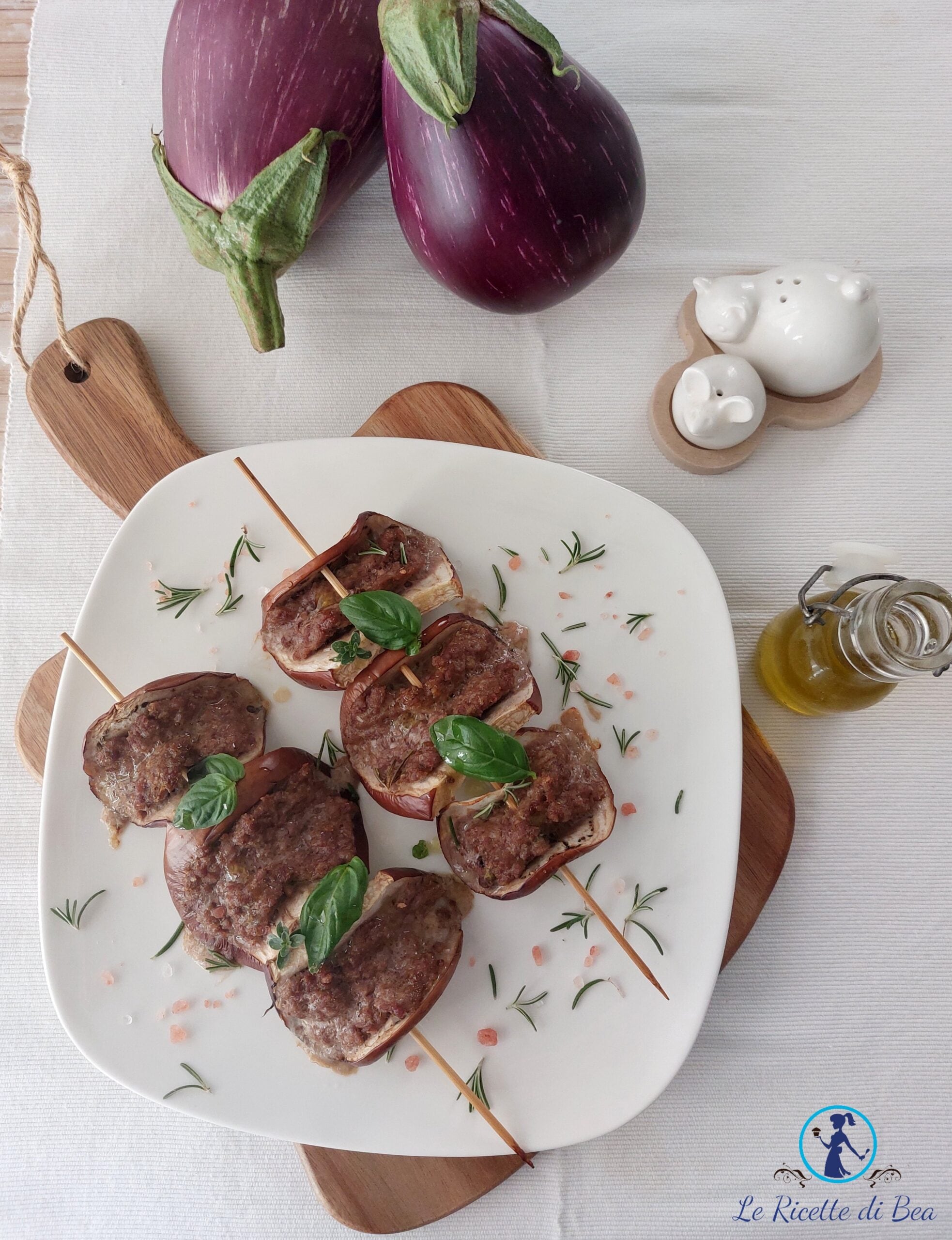 Taco’s met aubergine gevuld met vlees