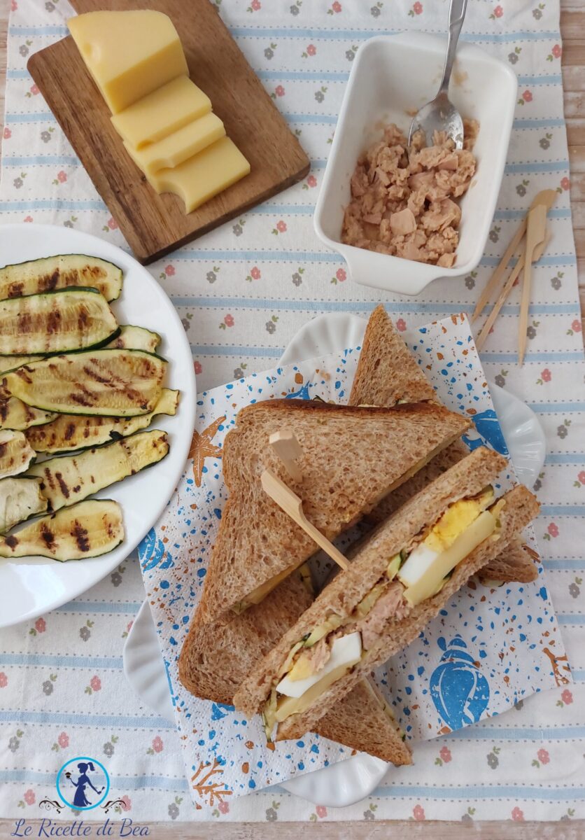 Tonijn en Courgette Sandwiches