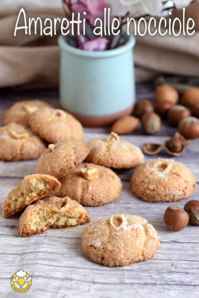 v_ amaretti alle nocciole ricetta biscotti alle nocciole senza farina solo albumi solo 4 ingredienti senza glutine senza burro il chicco di mais