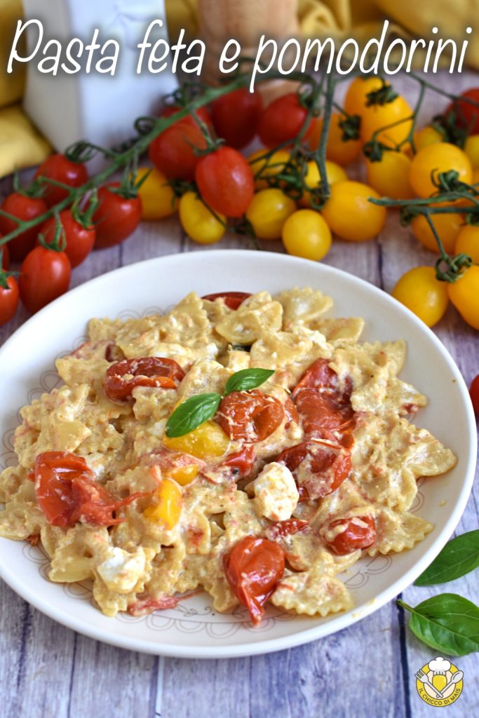 v_ romige pasta met feta en cherrytomaatjes recept in de pan gemakkelijk en smakelijk il chicco di mais