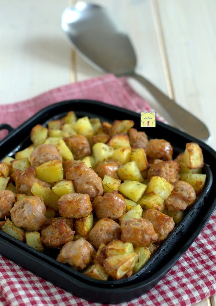 worst en aardappelen in de airfryer gp