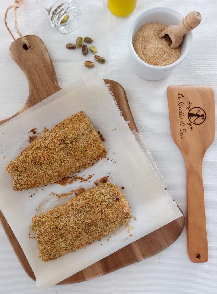zalm met pistachekorst
