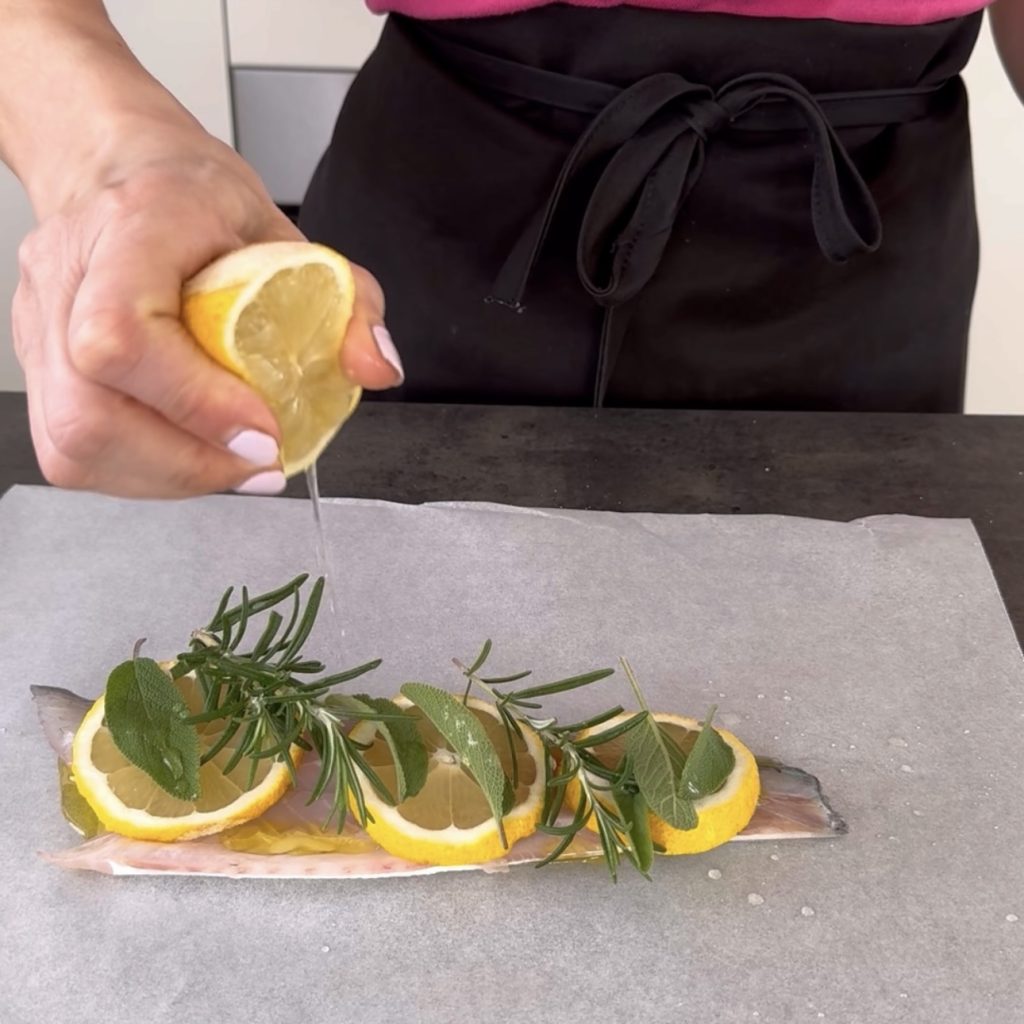 zeelt in papillote uit de oven