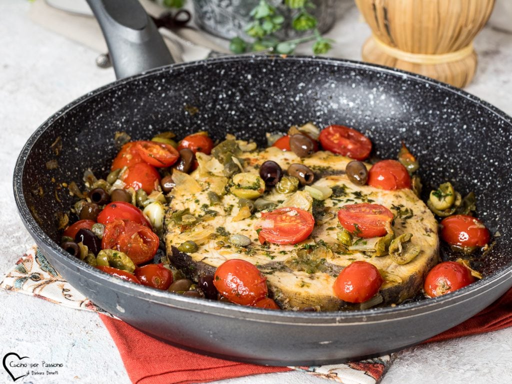 zwaardvis met kersen-tomaten