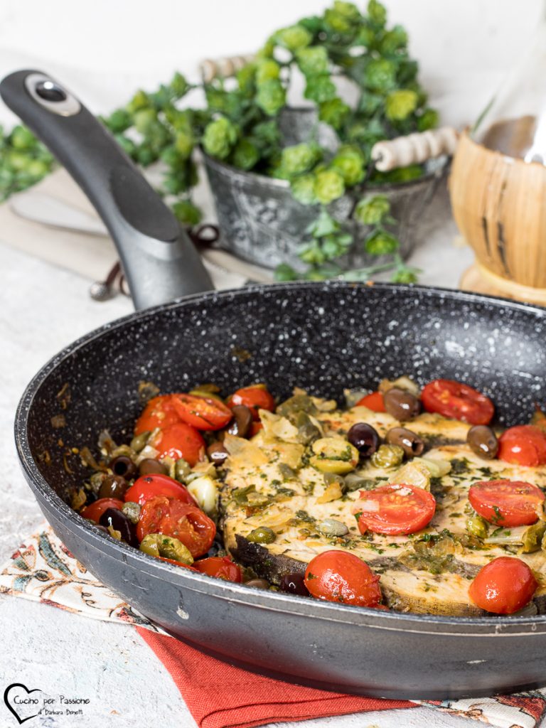 zwaardvis met kersen-tomaten