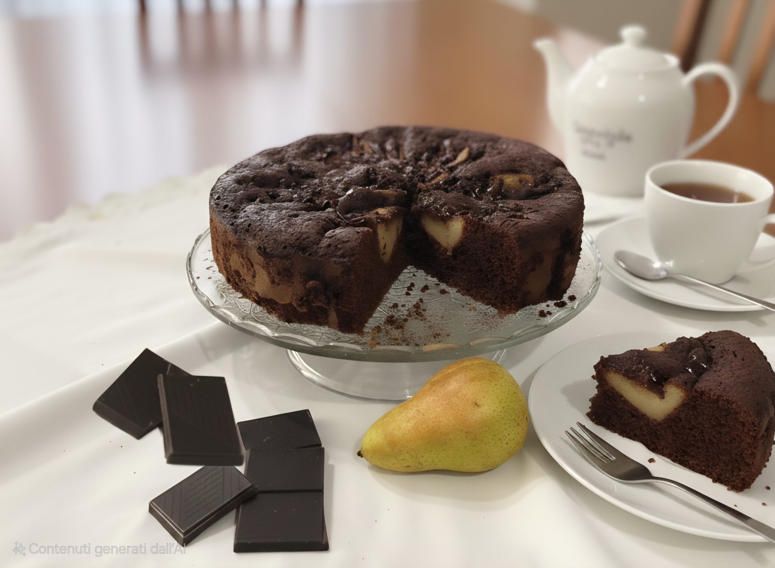 Kaiser chocolade- en perentaart