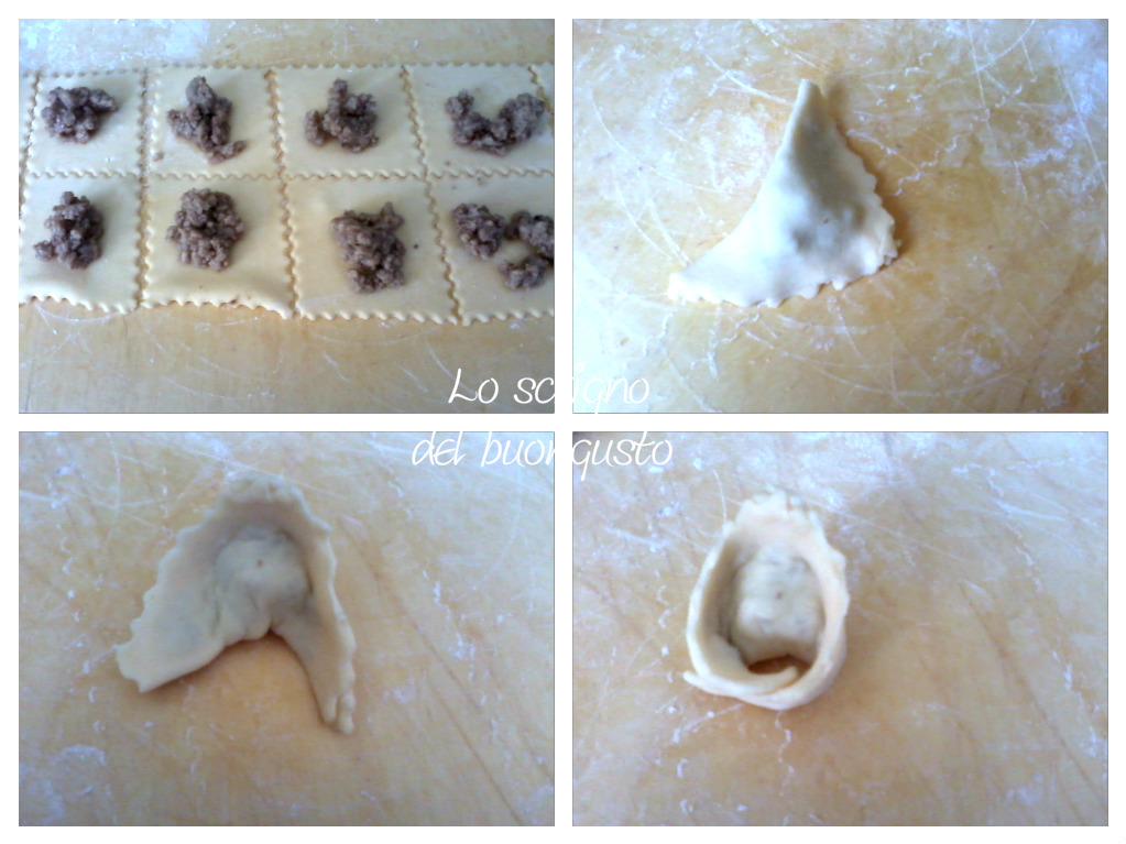 Tortellini met kalfsvlees en rauwe ham