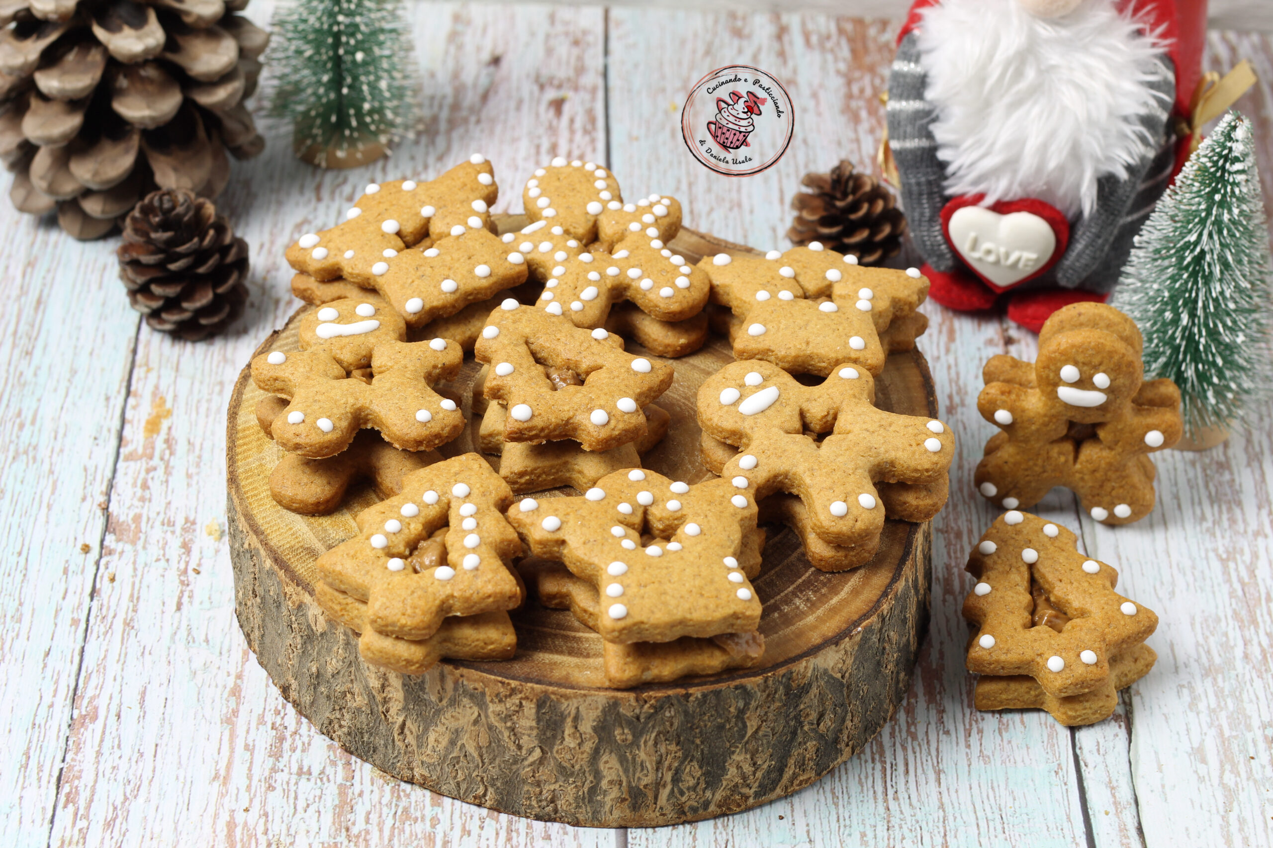 Gevulde gemberkoekjes met speculooscrème: geur van Kerstmis in elke hap