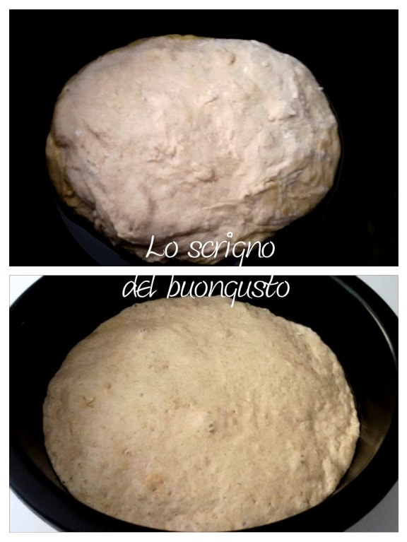 Pizza met speltbloem gevuld