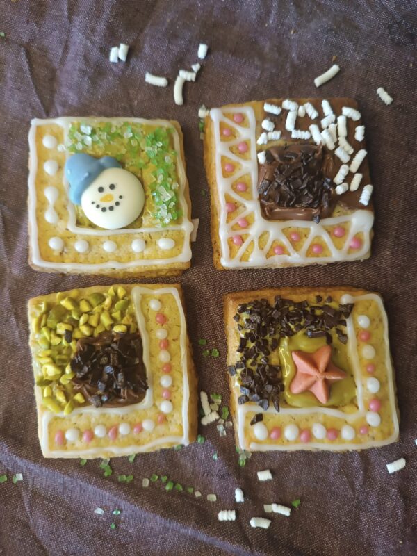 Amandelkoekjes… Eén deeg, veel decoraties