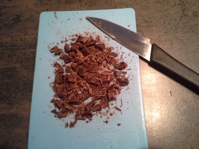 geraspte chocolade