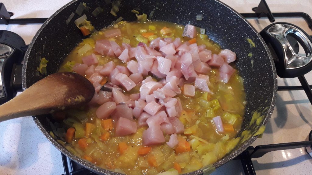 Gnocchetti met preiroom en zwaardvis