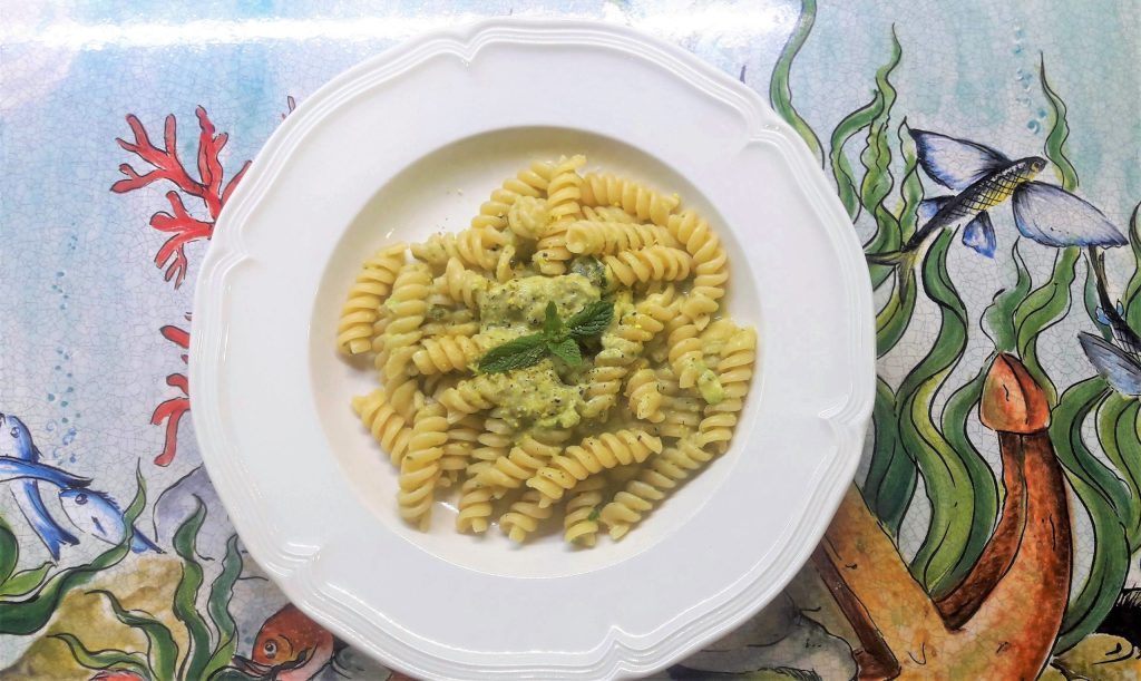 Courgettepesto lichte versie