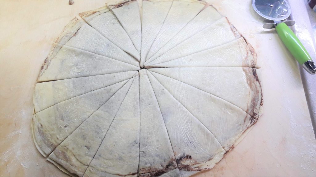 Gevulde chocoladecroissants