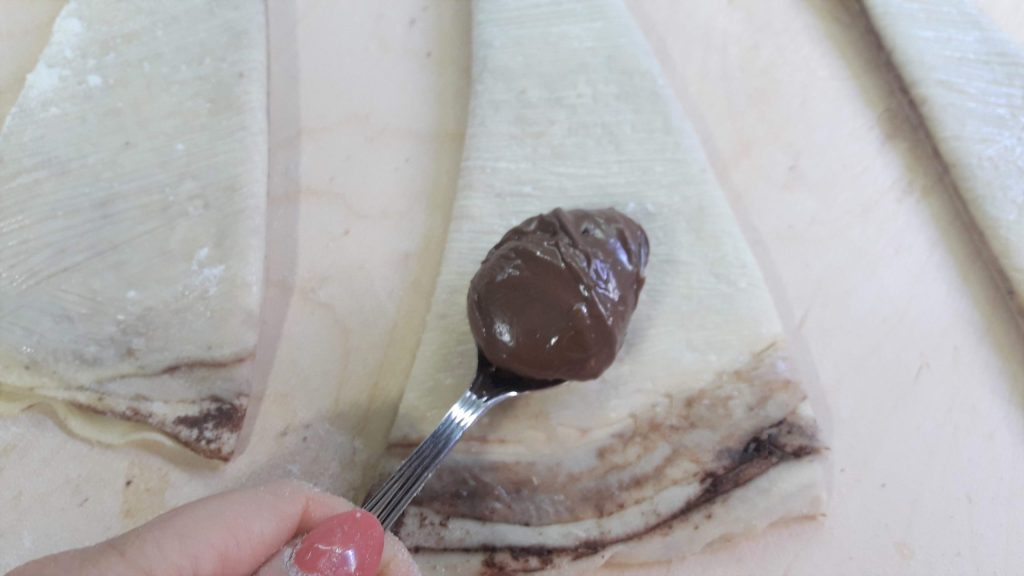 Gevulde chocoladecroissants