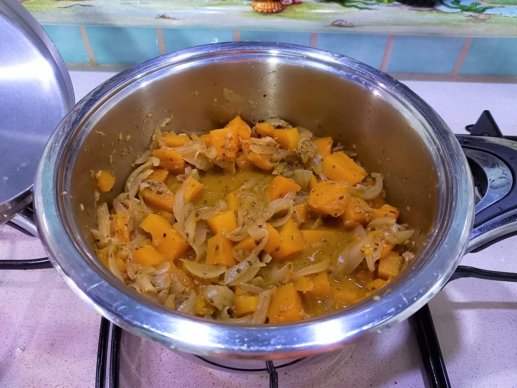 Basmati rijst met gekruide pompoen