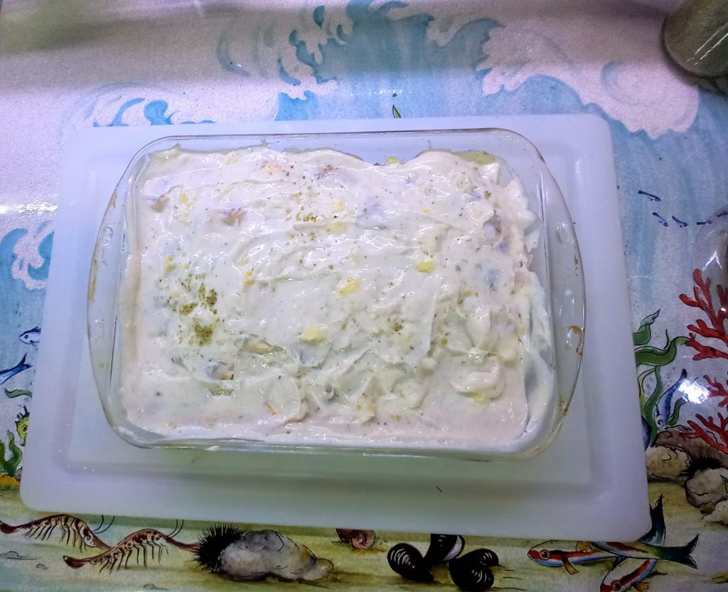 Millefeuille van champignon en gerookte paddenstoelen