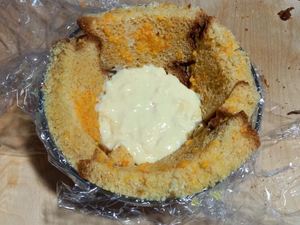 De pandorokoepel met mandarijncrème