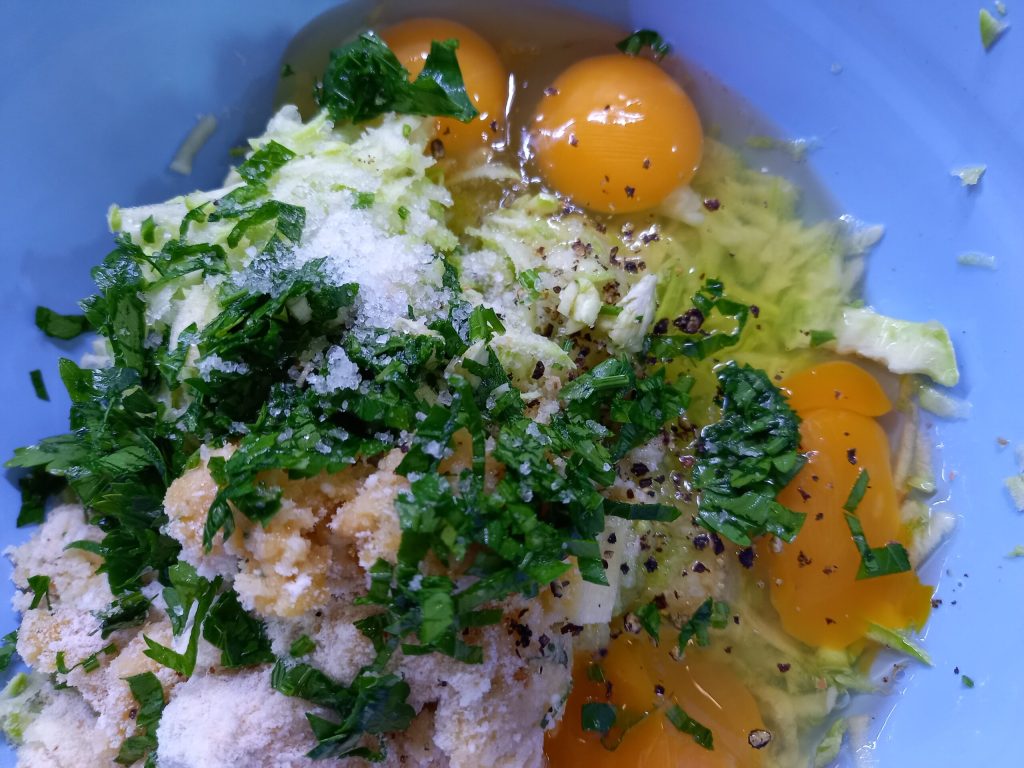 Omeletrol met lichte courgette