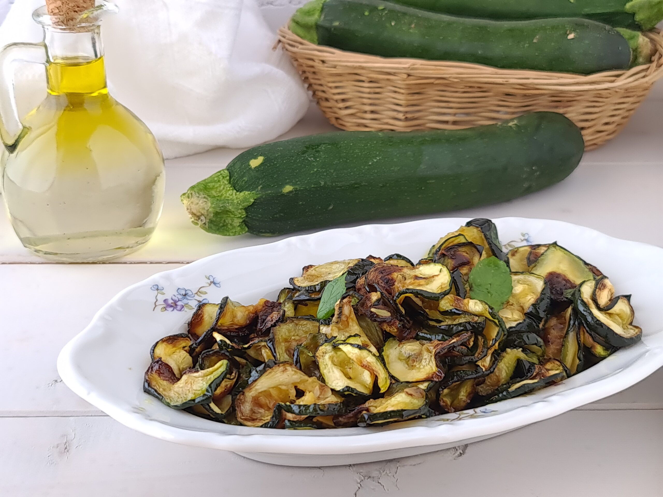Courgettes alla scapece in de airfryer