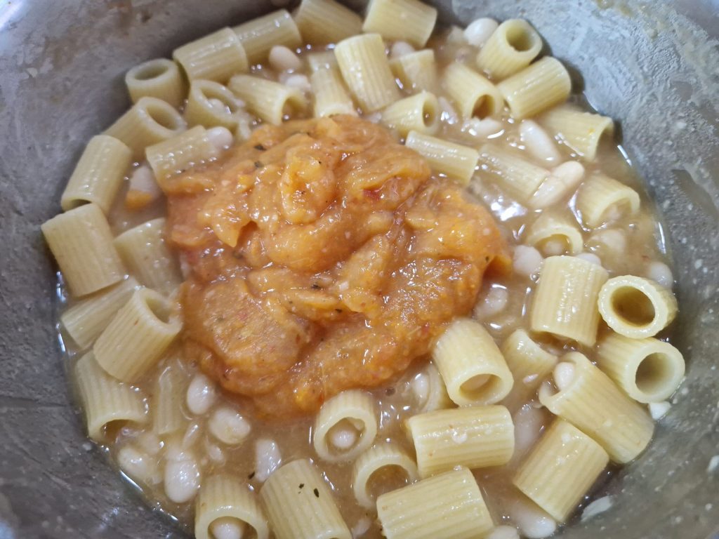 Cannellinibonen risotto met pasta