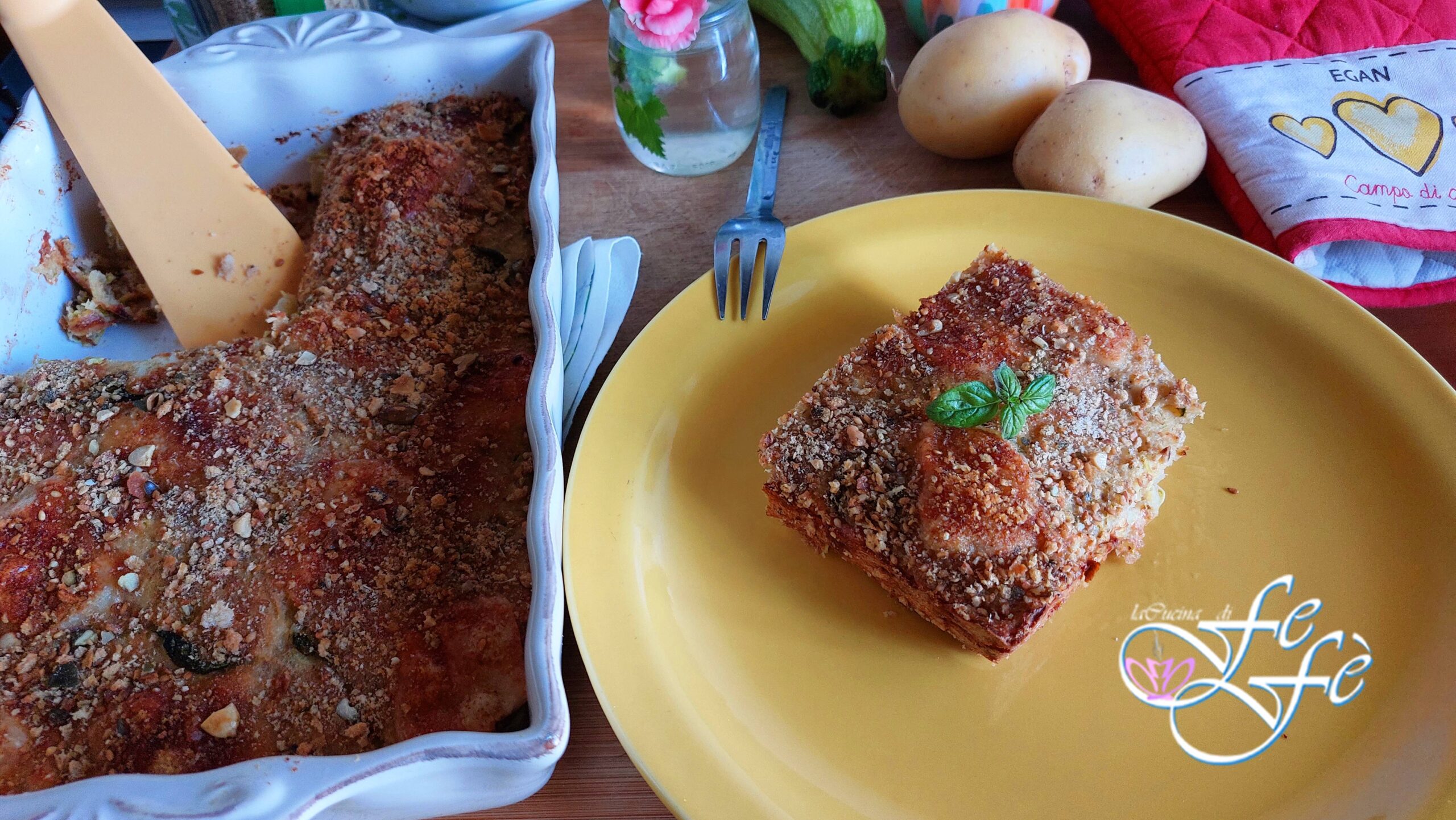 AARDAPPEL- EN COURGETTETAART