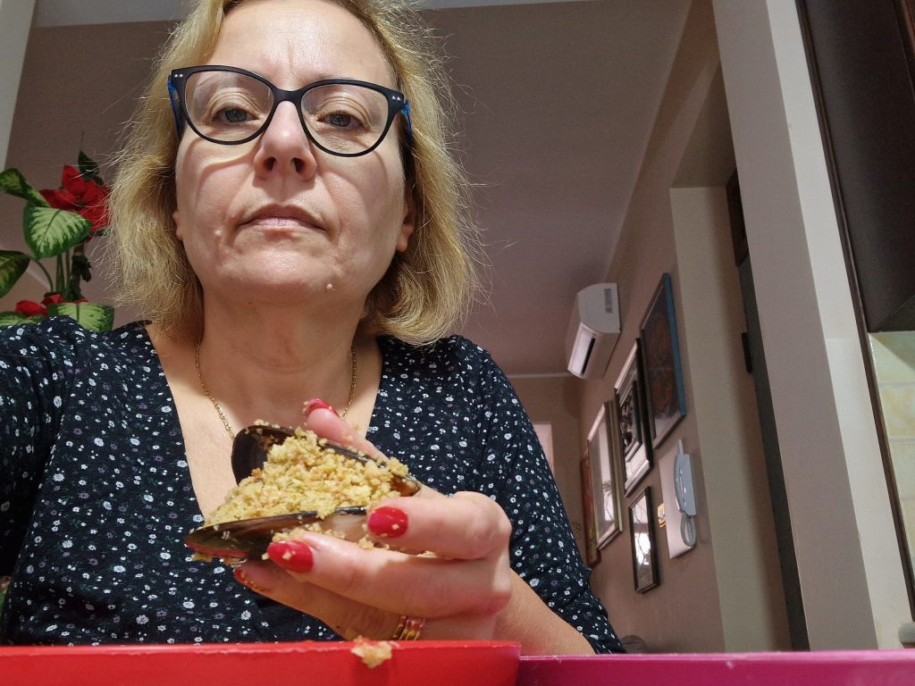 Gevulde mosselen in Messinese saus